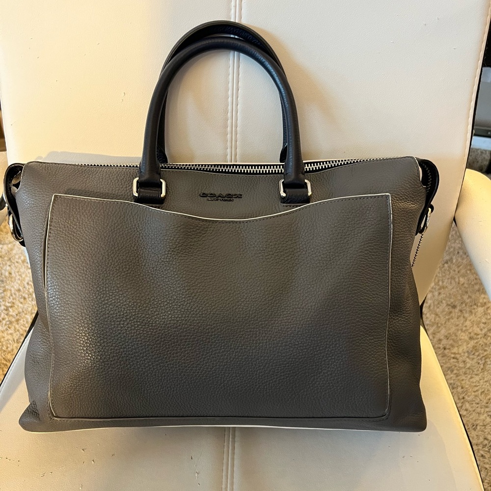 Coach Beckett Brief Messenger Bag in Industrial Grey - Picture 6 of 13